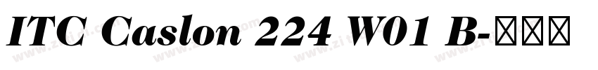 ITC Caslon 224 W01 B字体转换